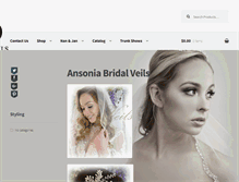 Tablet Screenshot of ansoniabridalveils.com